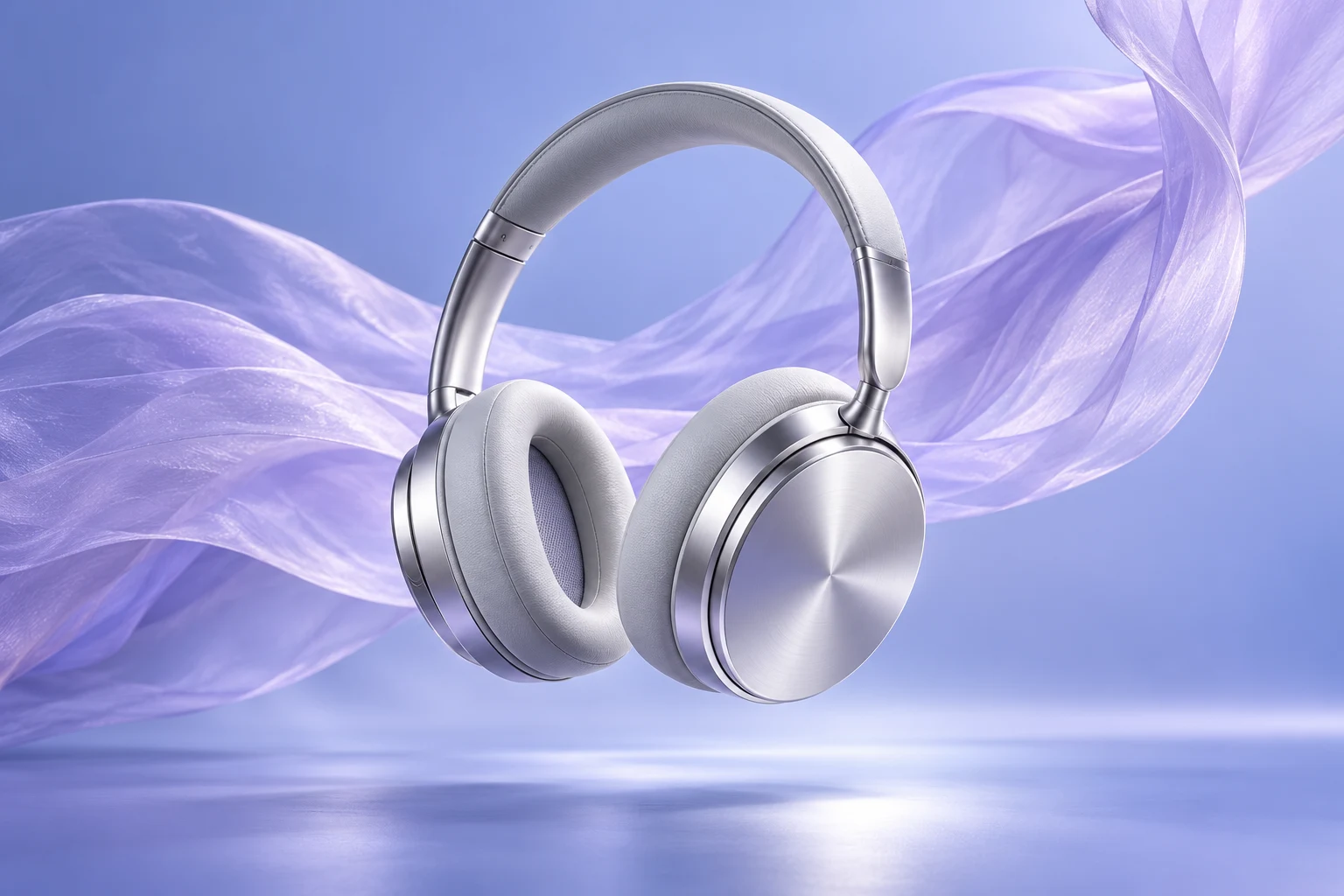 3D animated headphone advertisement concept shown as a still frame